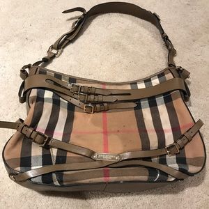 Plaid shoulder bag
